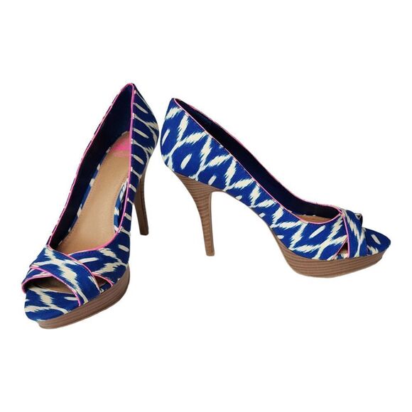 Fergalicious Echo Peep-Toe Ultra High Heel Stiletto Pump Size 10M - Picture 2 of 8